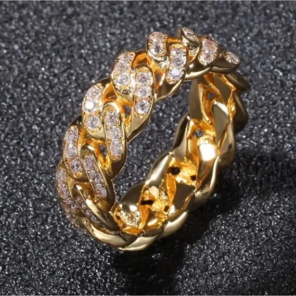 Mens Diamond chain ring